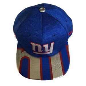 New York Giants Snapback Hat New Era Youth Limited Edition NY NFL Metallic READ